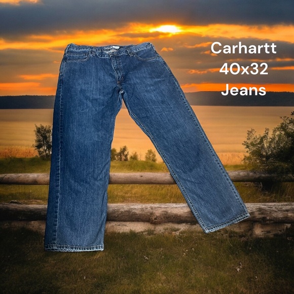 Carhartt Other - Men’s Carhartt, Relaxed Fit, 40x32, Zip-Up Jeans. D36